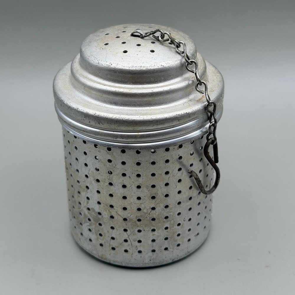 Vintage Aluminum Coffee Percolator Grounds Basket Insert Vented Lid‎ 2 4 6 Cup
